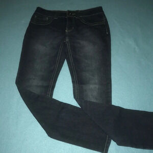 GUESS jeans dark blue light washed vintage skinny stretchy Y2K size 12